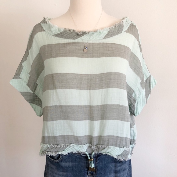 Anthropologie Tops - Anthropologie Akemi + Kin Striped Cropped Top, M